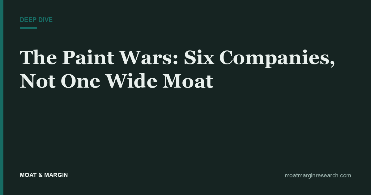 The Paint Wars: Six Companies, Not One Wide Moat